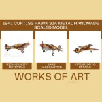 AJ118 1941 Curtiss Hawk 81A Metal Handmade Scaled Model 